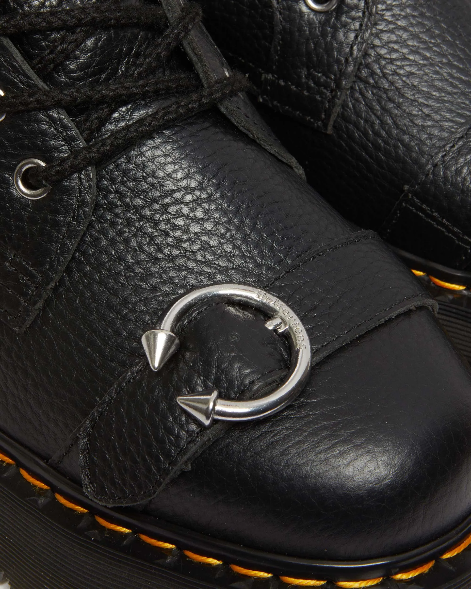 Botas con plataforma Jadon Piercing de piel Milled Nappa