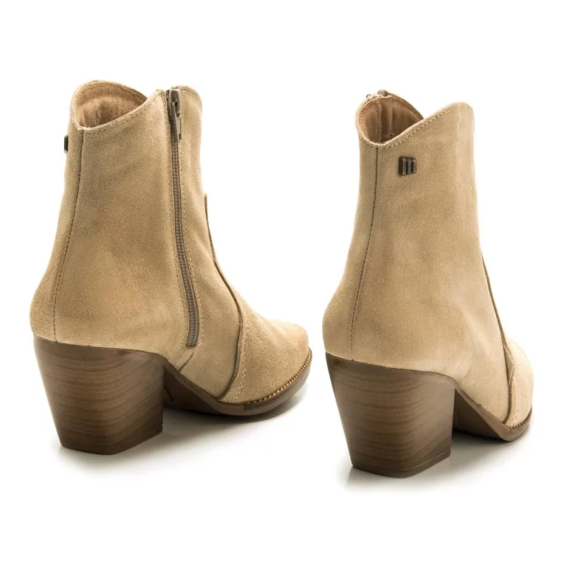Botines Casual de Mujer MTNG MISSOURI Beige 57389