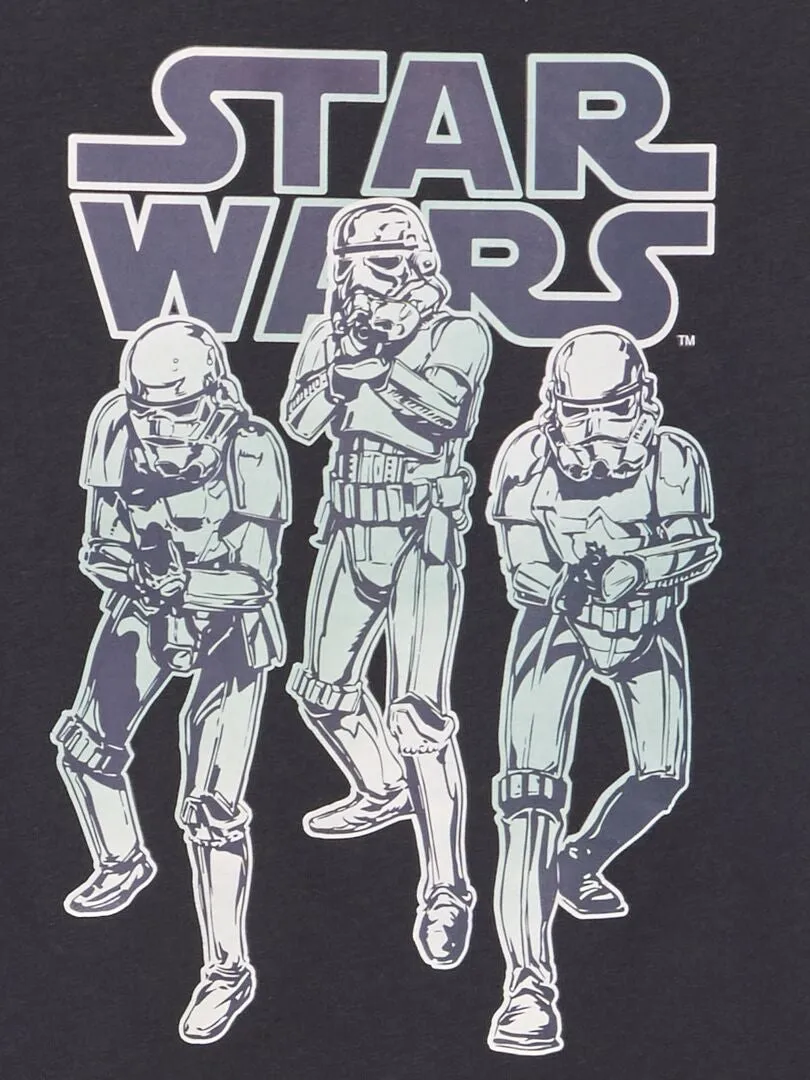 CAMISETA ADAPTATIVA 'STAR WARS' DE MANGA CORTA  BLANCO