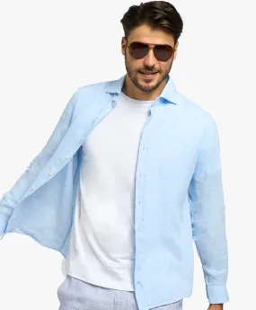 Camiseta blanca de algodón con cuello redondo