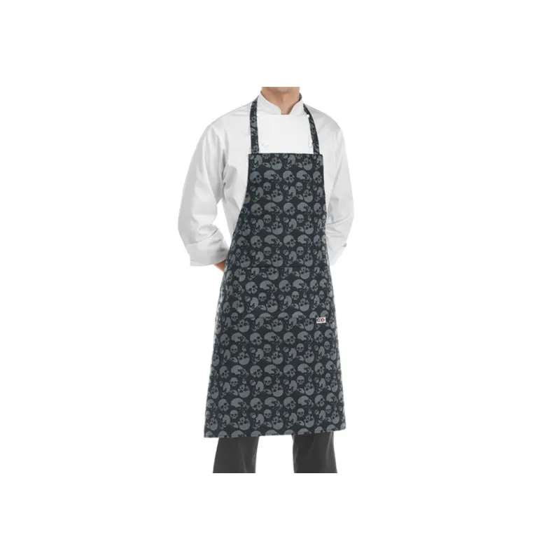 DELANTAL CON PETO SKULLS  EGOCHEF