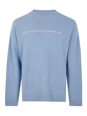 Emporio Armani Suéter Cuello Redondo - Azul