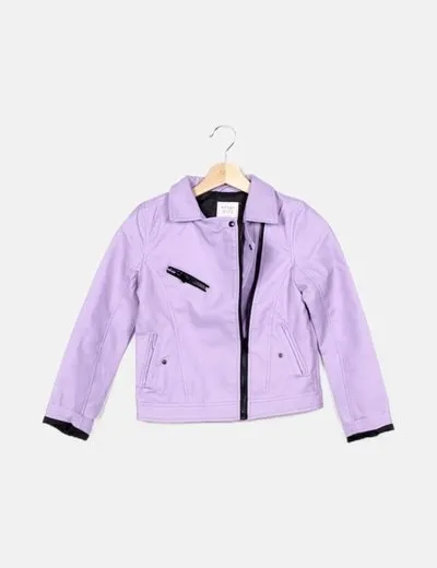 Lefties Chaqueta biker lila