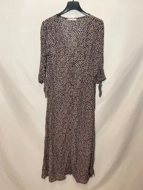 MANGO. Vestido flores abotonado T.S