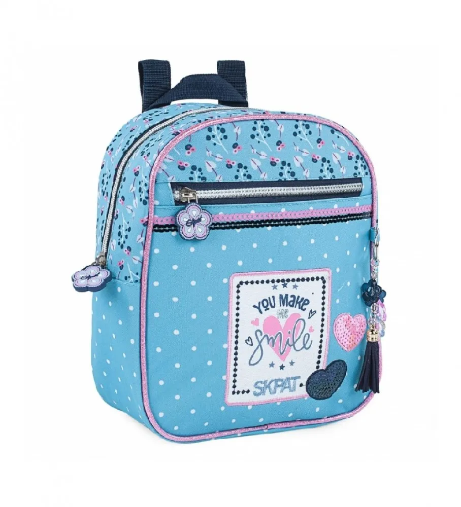 MOCHILA INFANTIL 131434 AZUL 22X25X10CM