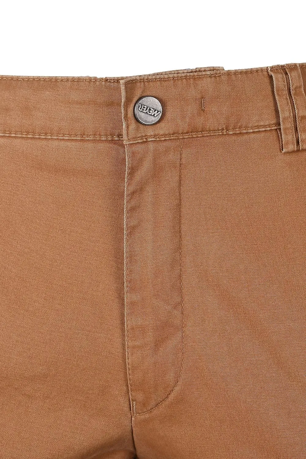 Pantalón de algodón Meyer New York para hombre color canela