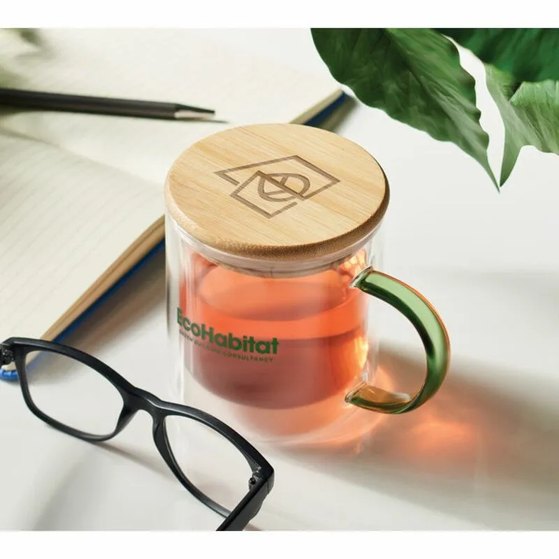 Tazas de vidrio personalizada Farbi