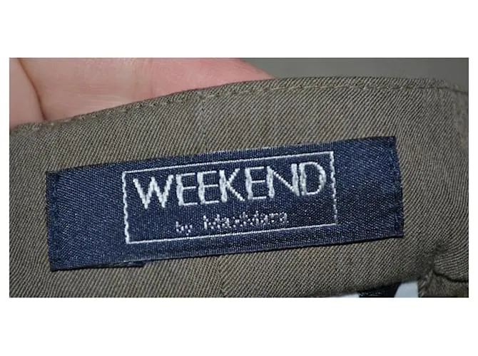 Weekend Max Mara pantalones caqui 