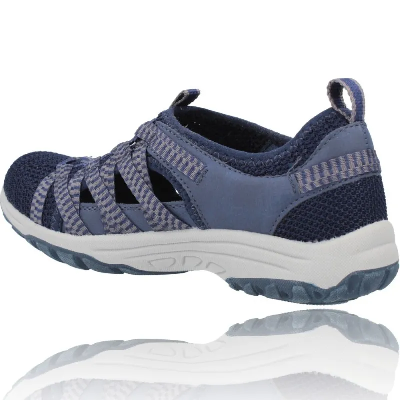 ZAPATILLAS DEPORTIVAS ABIERTAS PARA MUJER DE SKECHERS 158383 REGGAE FEST 2.0  HAPPY GETAWAY