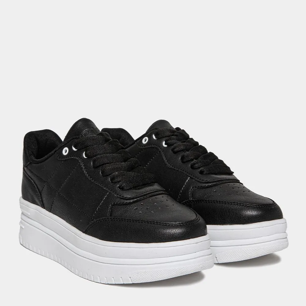 ZAPATILLAS URBANAS MUJER R18 R18DC003 POLIURETANO COLOR NEGRO